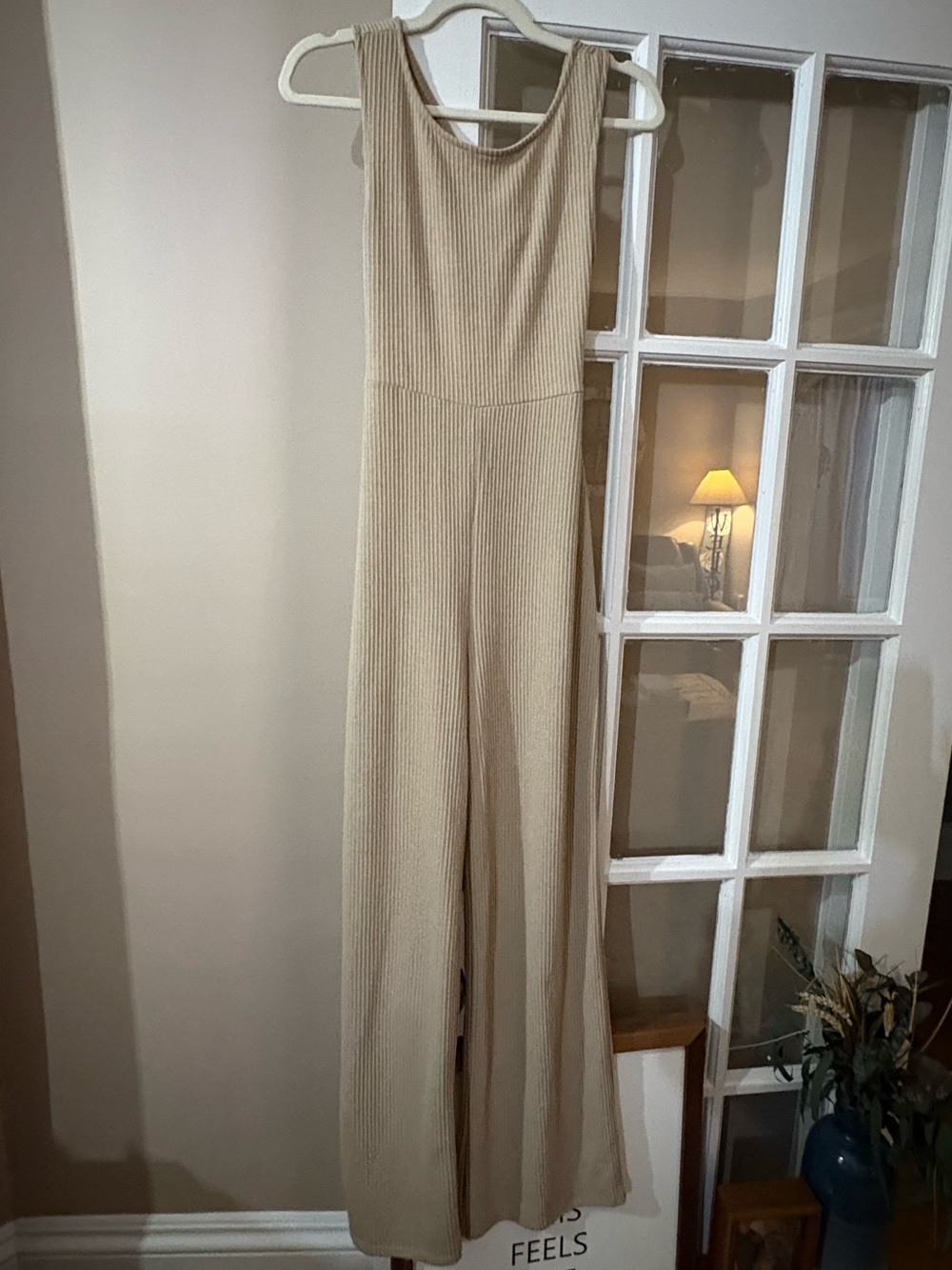 NWT- Anistar Sleeveless Ribbed Jumpsuit